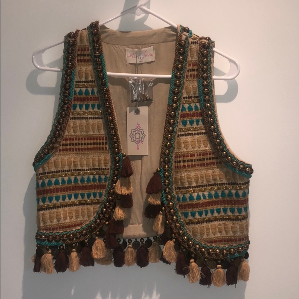 Burning Man Hand Embroidered Vest